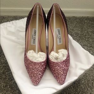 Jimmy Choo Romy Glitter Pumps